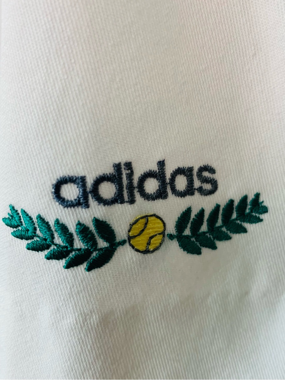Vintage 1980’S ADIDAS Pleated Embroidered Logo White Tennis Skirt Size 4 - Picture 3 of 7